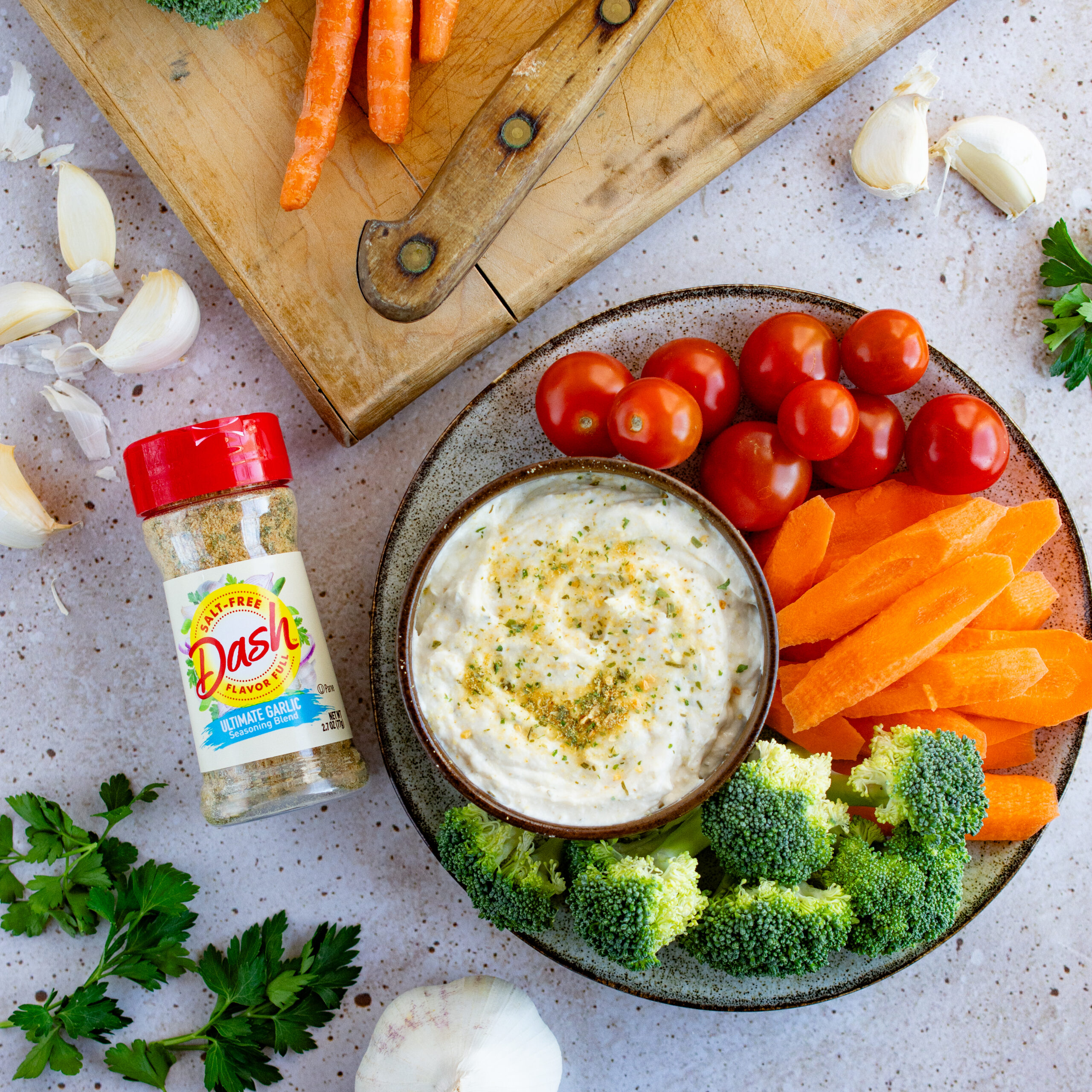 Ultimate Garlic Dip - Dash Salt-Free Products