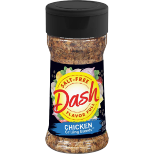 Dash Chicken Grilling Blend - Try our salt-free Mrs. Dash chicken seasoning for plump, juicy chicken bursting with flavor. Elevate your cookouts with Dash every time!