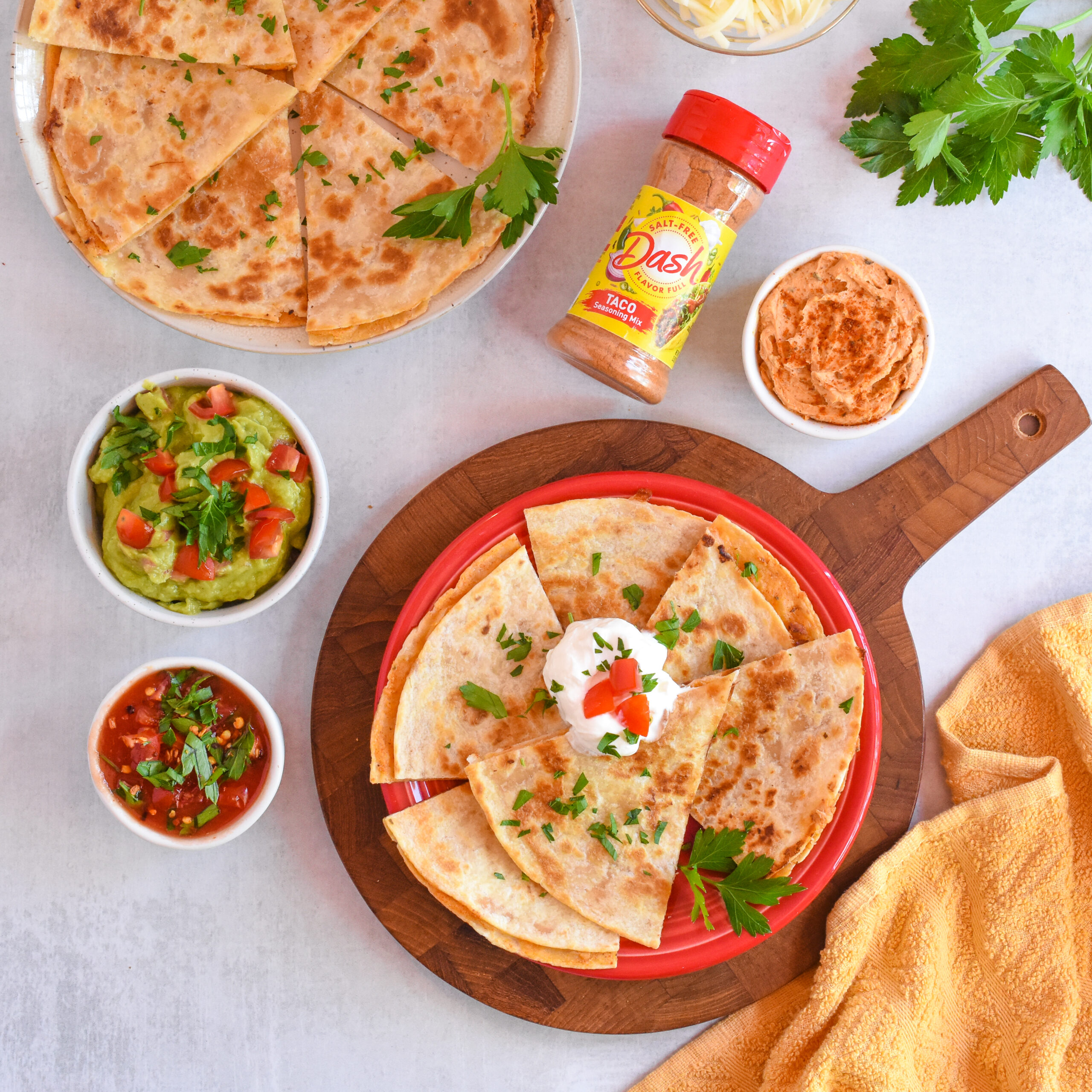 Cheesy Taco Quesadillas - Dash Salt-Free Products