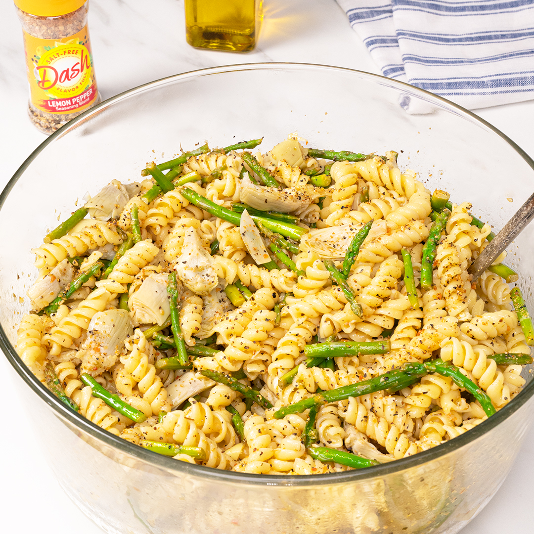 Asparagus and Rotini Pasta Salad - Dash Salt-Free Products
