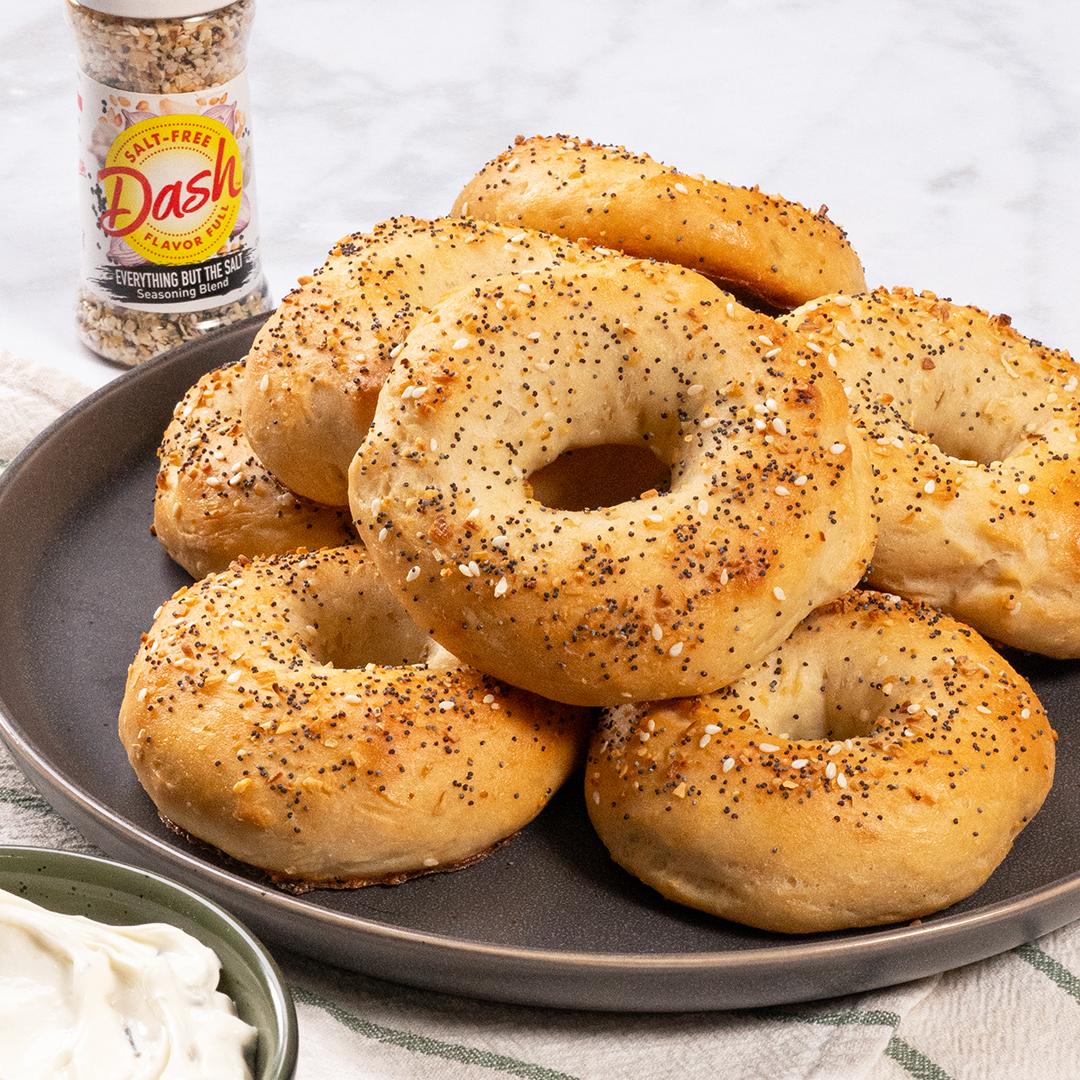 2 Ingredient Bagels - Dash Salt-Free Products