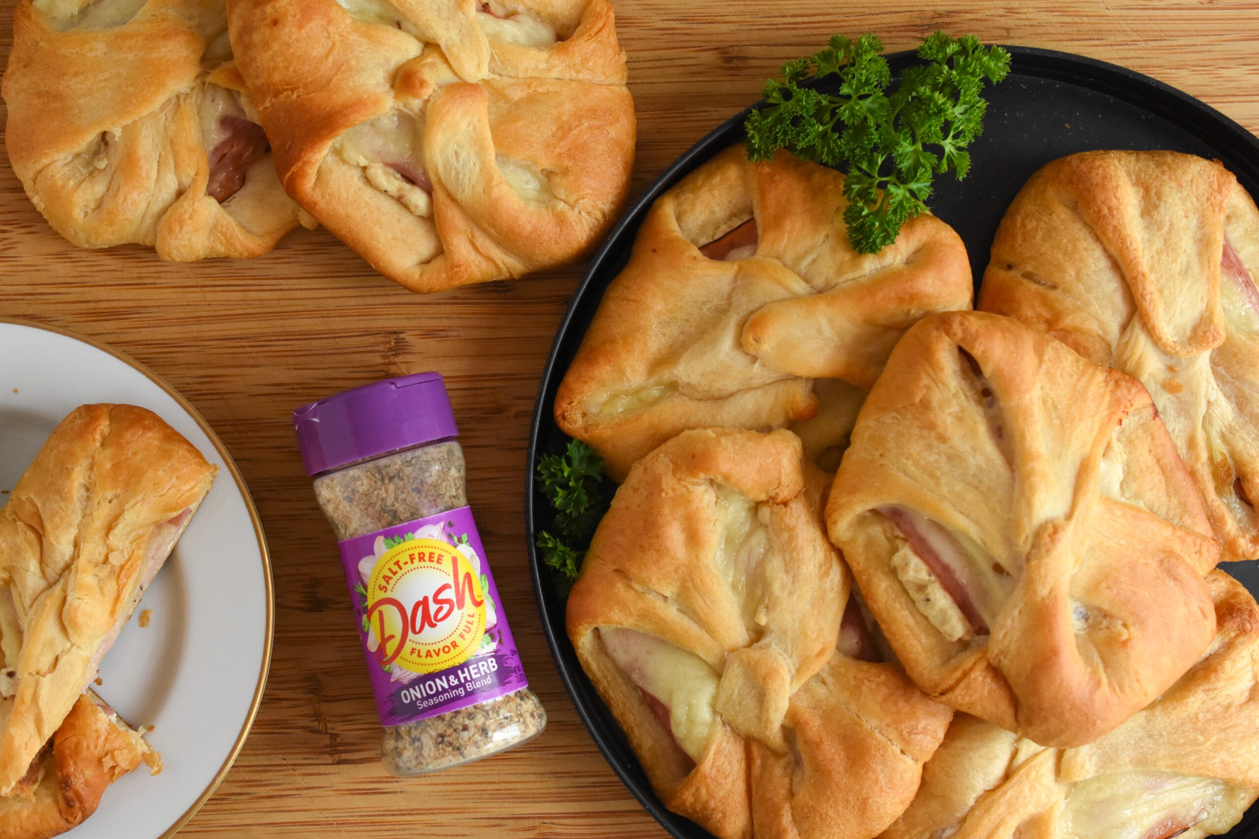 Onion & Herb Ham and Swiss Pockets - Dash Salt-Free Products