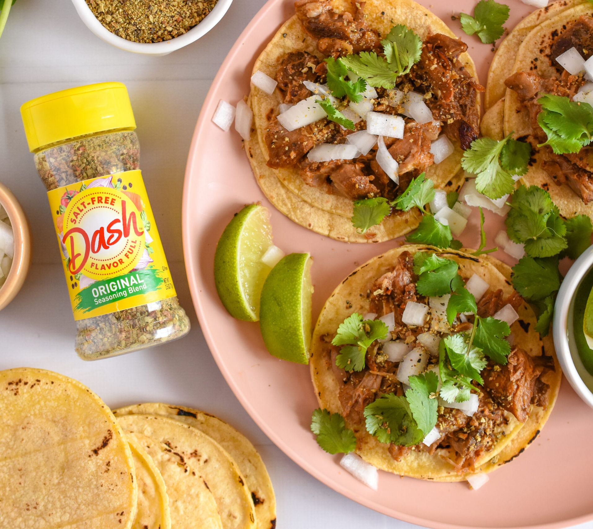 Slow Cooked Street Taco Pulled Pork - Dash Salt-Free Products