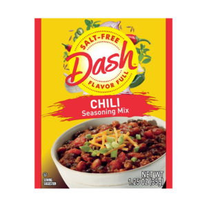 Chili Seasoning Mix by Dash for spicy flavoring!