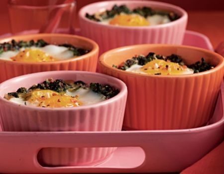 Image of Baked Eggs Florentine Recipe