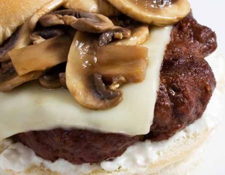 Image of Beef and Mushroom Burger Recipe