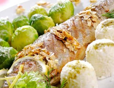 Image of Buttery Almond Pepper Fish Recipe