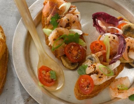 Image of Caribbean Shrimp Bruschetta Recipe