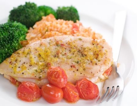 Image of Chicken Breasts With Corn Bread Dressing