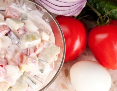 Image of Creamy Cucumber Salad Recipe