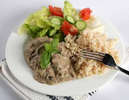 Image of Farmers Market Vegetable, Beef & Brown Rice Salad Recipe