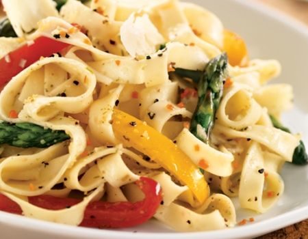 Image of Fettuccine With Fresh Vegetables
