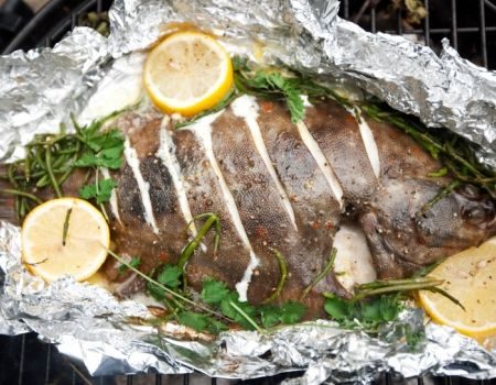 Image of Foil-Wrapped Flounder Recipe