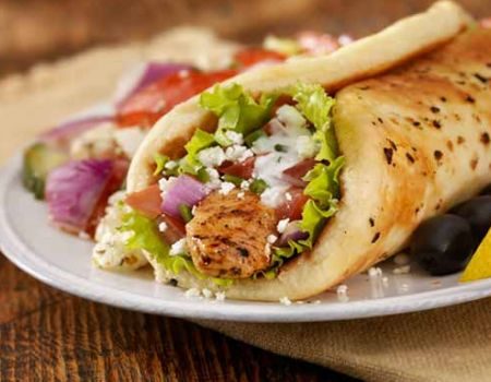Image of Greek Chicken Roll Salad Recipe