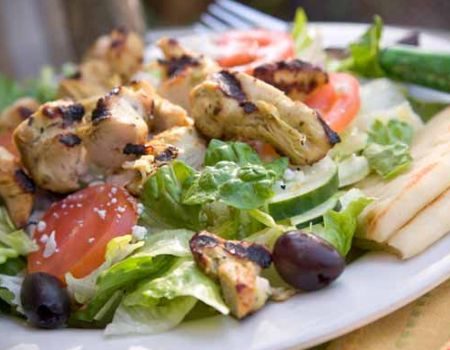 Image of Grilled Chicken Greek Salad Recipe