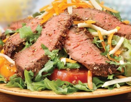 Image of Healthy Steak and Cheese Salad