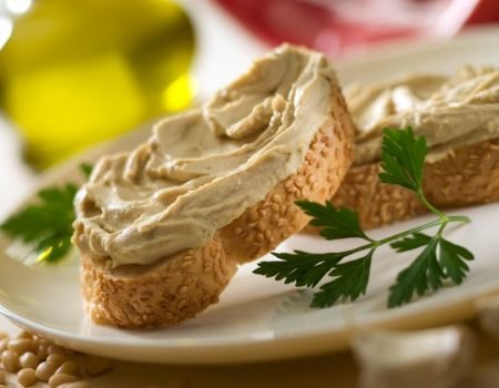 Image of Hummus With Toasted Bread Rounds Recipe