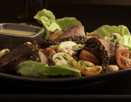 Image of Lean Steak and Mushroom Salad Recipe