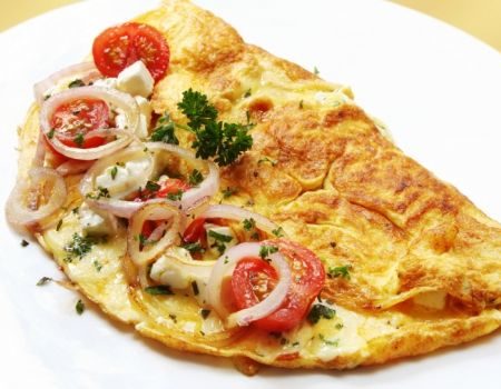 Image of Onion Cheese Omelet Recipe