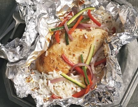 Image of Quick and Easy Chicken Dinner on the Grill Recipe