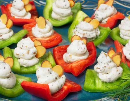 Image of Red and Green Bell Pepper Bites Recipe