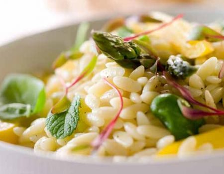 Image of Savory Herbed Pear Orzo Recipe