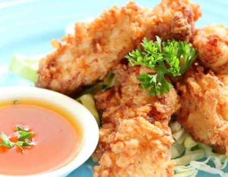 Image of Spicy Chicken Strips With Chipotle Dipping Sauce