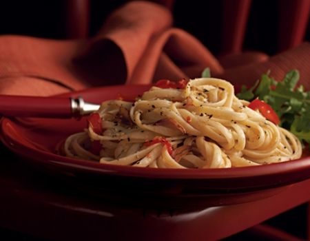 Image of Toasted Garlic Linguini Recipe