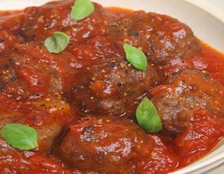 Image of Tomato Basil Meatballs Recipe